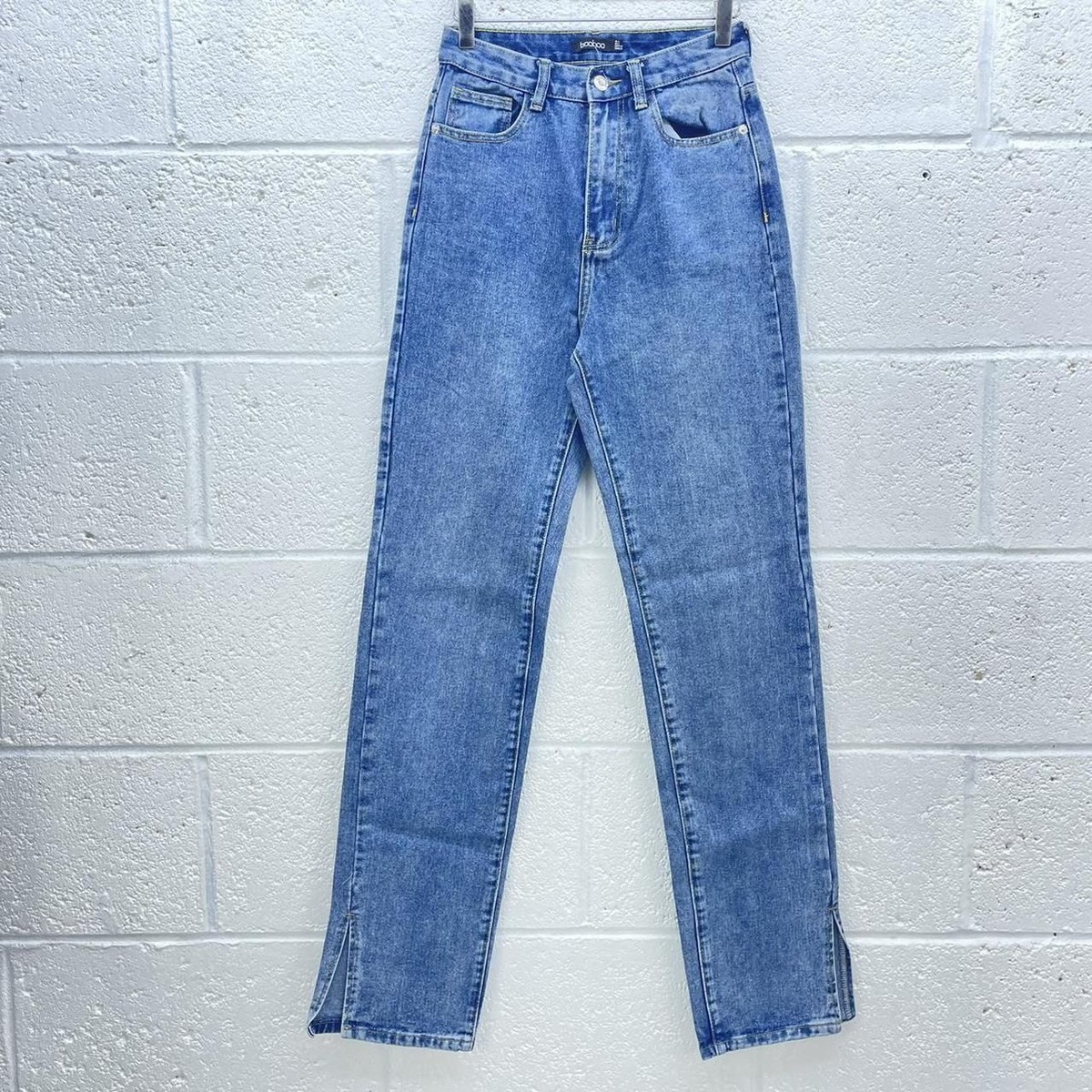 HOT Boohoo Denim Boyfriend Jeans No Rips Boohoo No Rip Mom