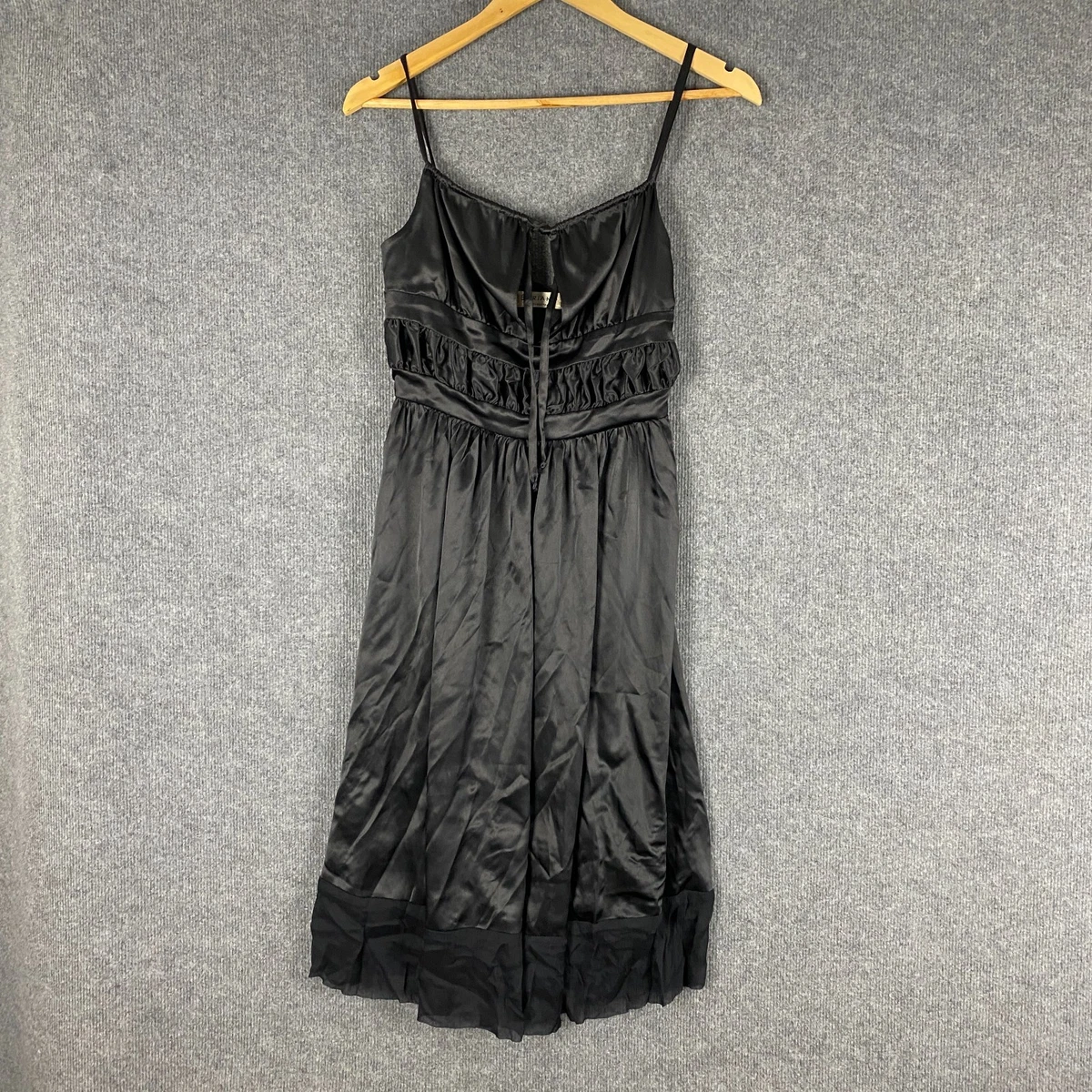 Vintage Bariano Dress Womens 8 Black Ball Gown Satin Event Occasion Ladies eBay
