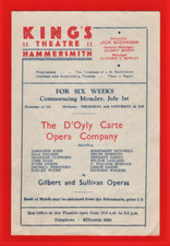 D'Oyly Carte "PIRATES OF PENZANCE" Gilbert and Sullivan 1940 London Playbill