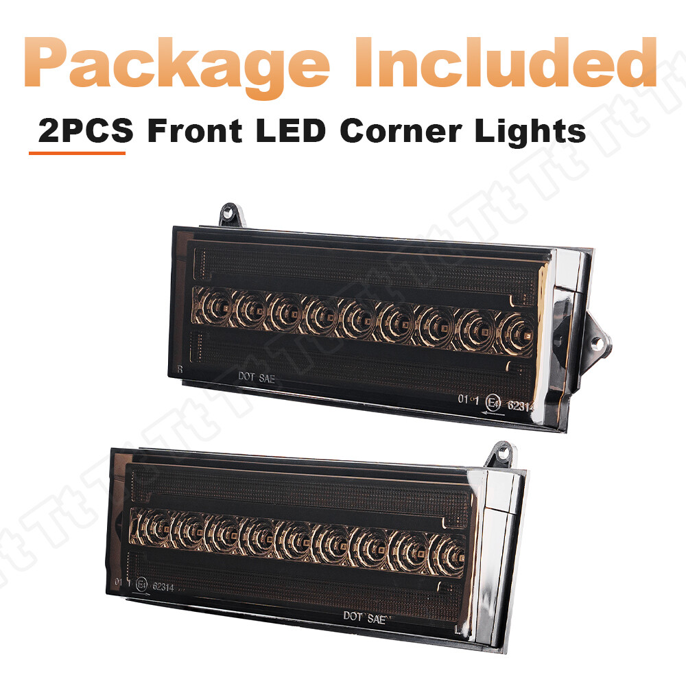 For 84-96 Jeep Cherokee & 86-92 Comanche Smoked Switchback LED DRL