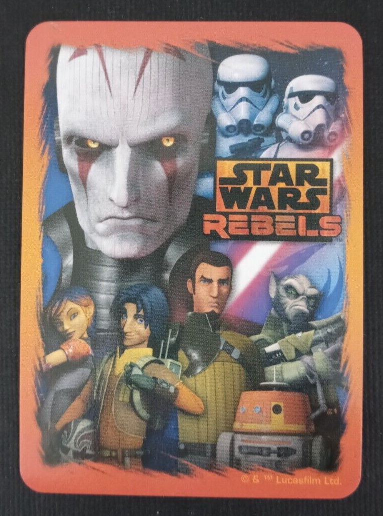 Disney Star Wars Rebels Playing Card Zare Leonis 7 Hearts | eBay