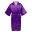 miniature 24  - Enfants Filles Couleur unie satin Kimono Robe De Chambre Peignoir Chemise de nuit sleepwear Spa Ball