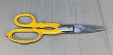 Vintage Clauss KS8 Yellow Kitchen Scissors Shears Opener Made in USA Fremont