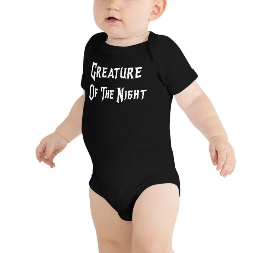 Funny Creature of the Night Baby Short Sleeve 1 Pc Outfit Goth Baby Clothes  Gift | eBay