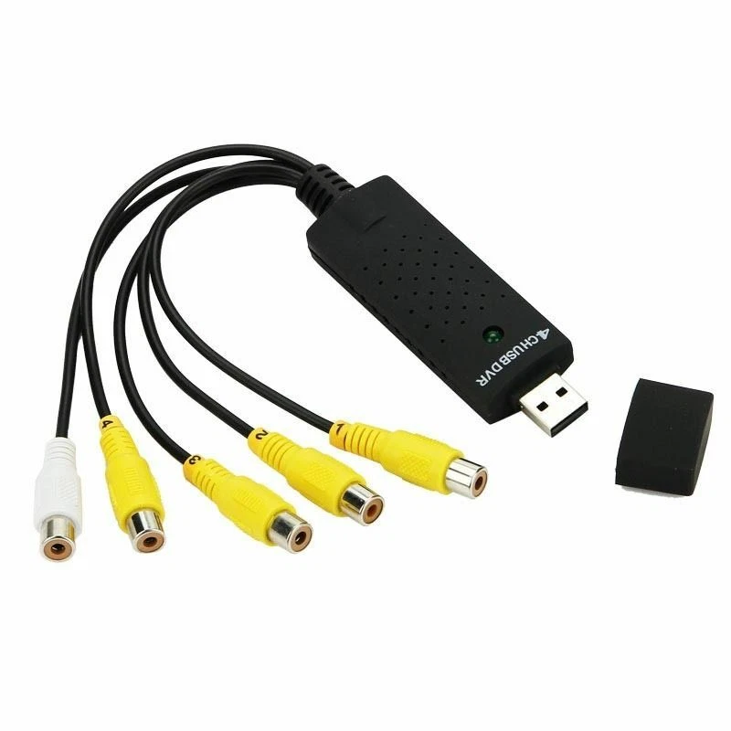 Easycap 4 Channel USB 2.0 TV DVD DVR Video Capture Adapter Card Audio Win7 8 - Image 2 of 4