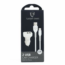 Car Charger Rapid Dual Port USB Car Charger with Smart Device-Adaptive Charging