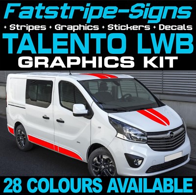 passend für Fiat Talento Grafik Aufkleber Streifen Decals Camper Van Wohnmobil LWB L2