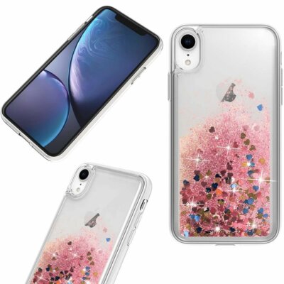 XIAOMI REDMI NOTE 9 PRO MAX Brokat Glänzend Flüssig Tasche Cover Case Hülle ROSA