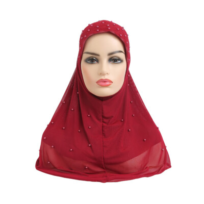 Muslim Women One Piece Hijab Prayer Burka Headscarf Ruffles - Foto 8