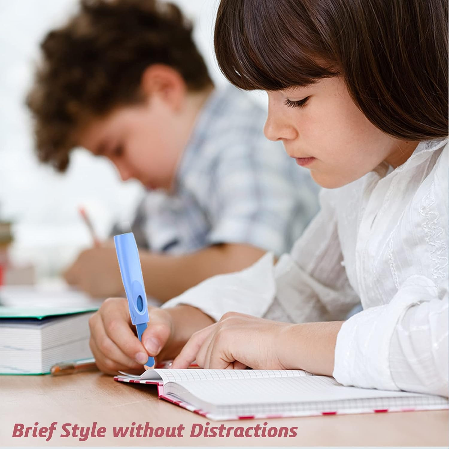 Ergonomic Pencil Grip, Extender & Cap 3 in 1, Silicone Pencil Partners Pack of 6