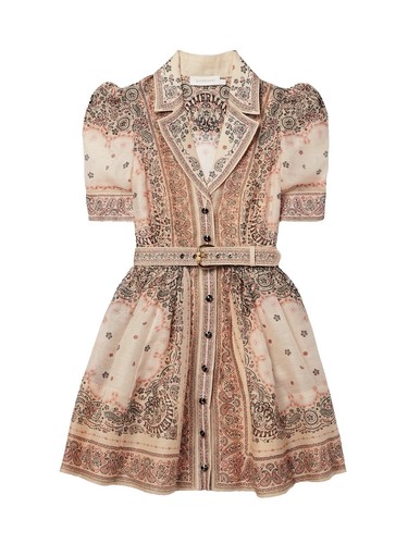 Rachel Ashwell Womens Linen Dress With Pockets Shabby chic Paisley Pastels  Sz L | eBay