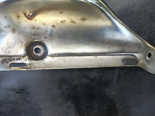 2000 Honda Shadow 1100 Spirit VT1100 CHROME RIGHT FRAME COVER OEM - Picture 3 of 7