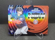 2022 Topps Update Jose Miranda Generation Now Black Refractor Rookie /299