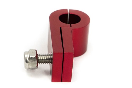7-8mm Schlauchhalter Rot eloxiert - Picture 2 of 2