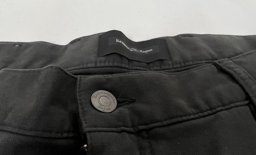 NWT Ermemegildo Zegna Dark Gray Five-Pocket Textured Slim Jeans 38US $595.00 - Picture 10 of 11