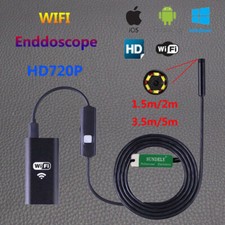 HD Waterproof WiFi Endoscope Inspection 6 LED Camera for iPhone Android PC iPad