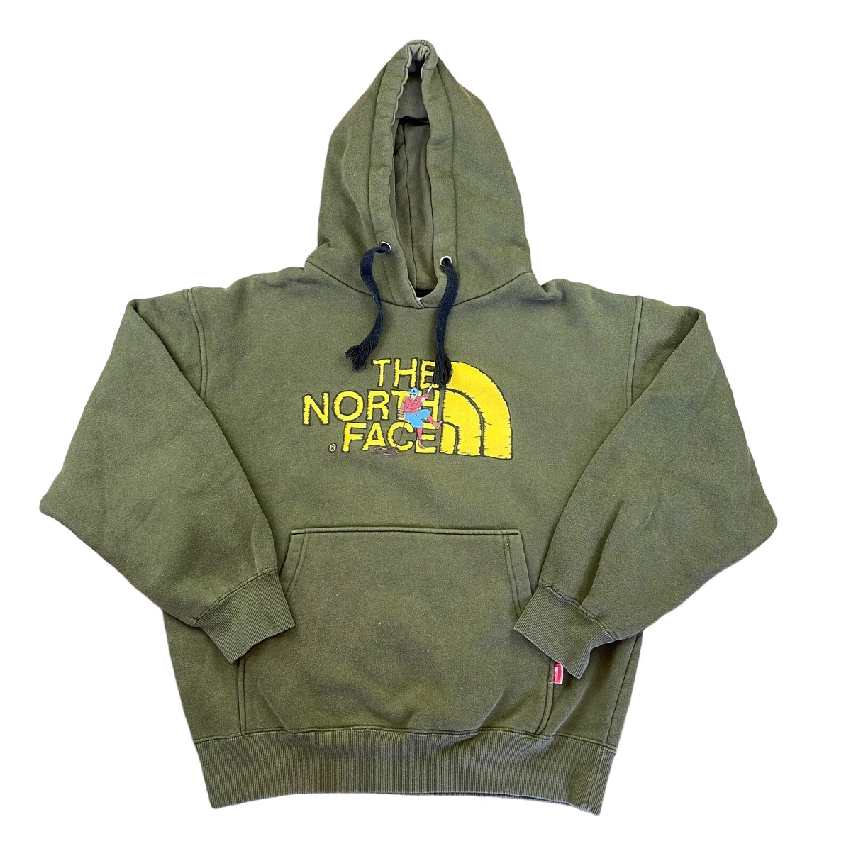 THE NORTH FACE GREEN GRAPHIC HOODIE WOMENS SIZE LARGE