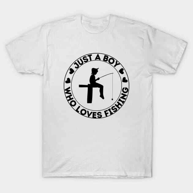 Just A Boy Who Loves Fishing Made in Australia T-Shirt