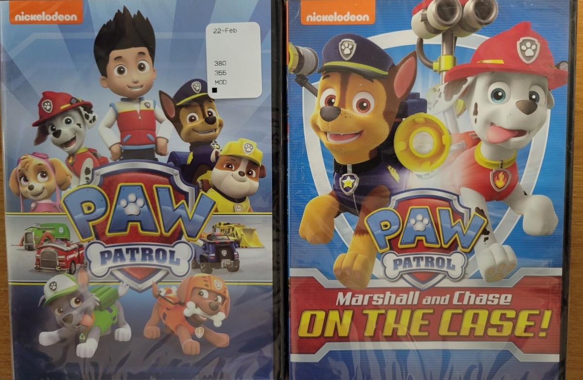 BRAND NEW 2 DVD Paw Patrol: Marshall & Chase on the Case SEALED 