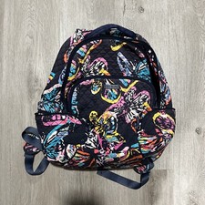 Vera Bradley Butterfly Backpack Damaged Strap See Pics