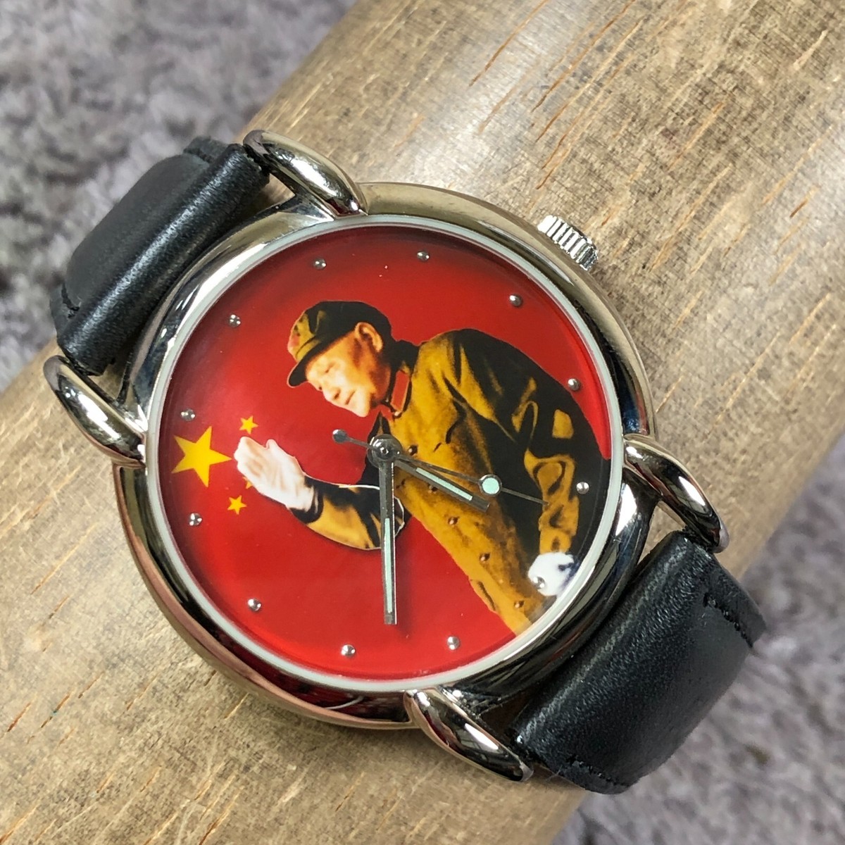Shanghai Tang Unisex Deng Xiaoping Leather Mechanical Wind 36mm