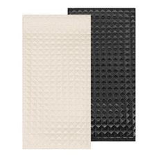 2pcs Sunglass Pouch PVC Sunglass Case Soft Portable Eyeglass Case,Beige Black