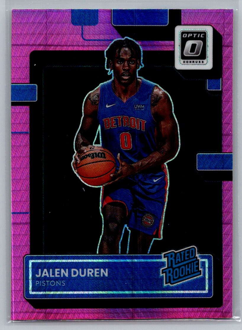Jalen Duren 2022-23 Donruss Optic #227 Hyper Pink Rookie