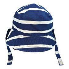 Carter's Baby Boys Striped Bucket Hat Navy White Sun Protection UPF 50 12-24M