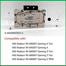 Granzon GPU Water Block For MSI RX 6800XT/6900XT Gaming X Trio / RX6950 Gaming X