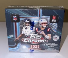 2025 Topps Chrome Football NFL JUMBO Hobby Box Sealed