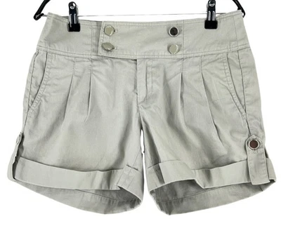 Calvin Klein Chino Bermuda De Mujer Gris Regular Talla 2 - W28 - Imagen 1 de 4