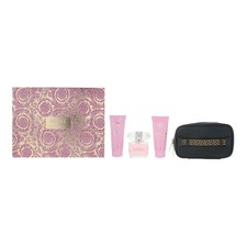 Versace Bright Crystal EDT 90ml, Shower Gel 100ml, Body Lotion 100ml + Pouch