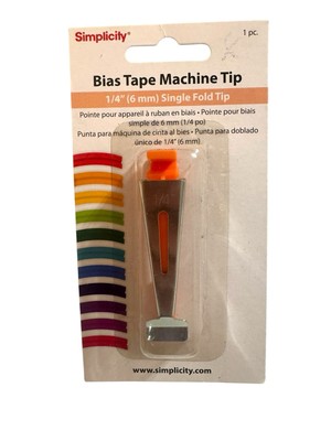 Simplicity 1/4'' Inch Single Fold Bias Tape Machine Tip New - 881964 New Sealed