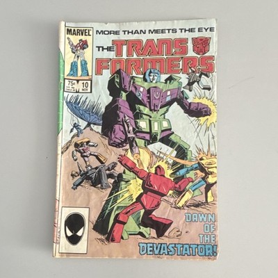 Marvel Comics The Transformers #10 Dawn of the Devastator First Appearance