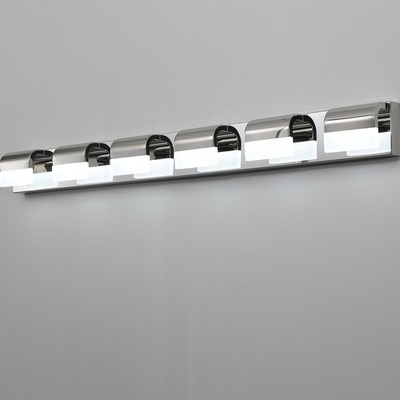 LED Polished 47'' Vanity 6 Light Chrome for Bathroom Mirror Wall Lamp Fixture UL