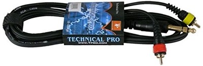 Technical Pro C-YQR-18-6 .25'' to Dual RCA Audio Cables