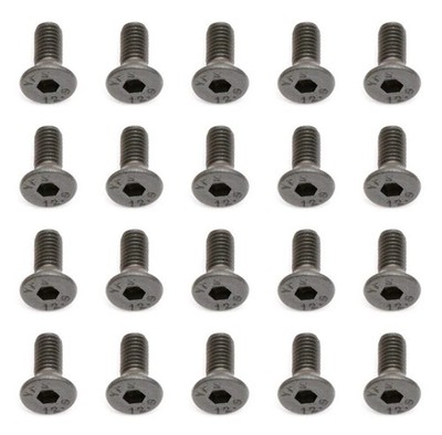 Team Associated 25201 M3X8mm Flat Head Hex Screw (20 Pack)