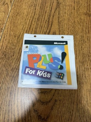 Microsoft Plus! For Kids Windows 95 1997 w/Manual Clean Retro Software Rare