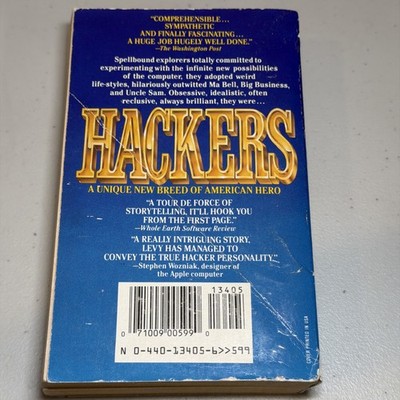 Hackers - Steven Levy - 6th Dell Printing - Mass Market Paperback