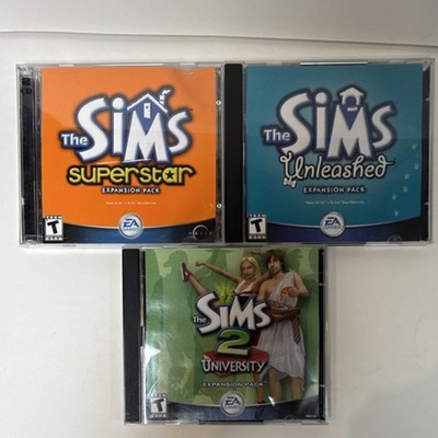 BONUS + The Sims Superstar Unleashed 2 University EA Expansion Pack Lot