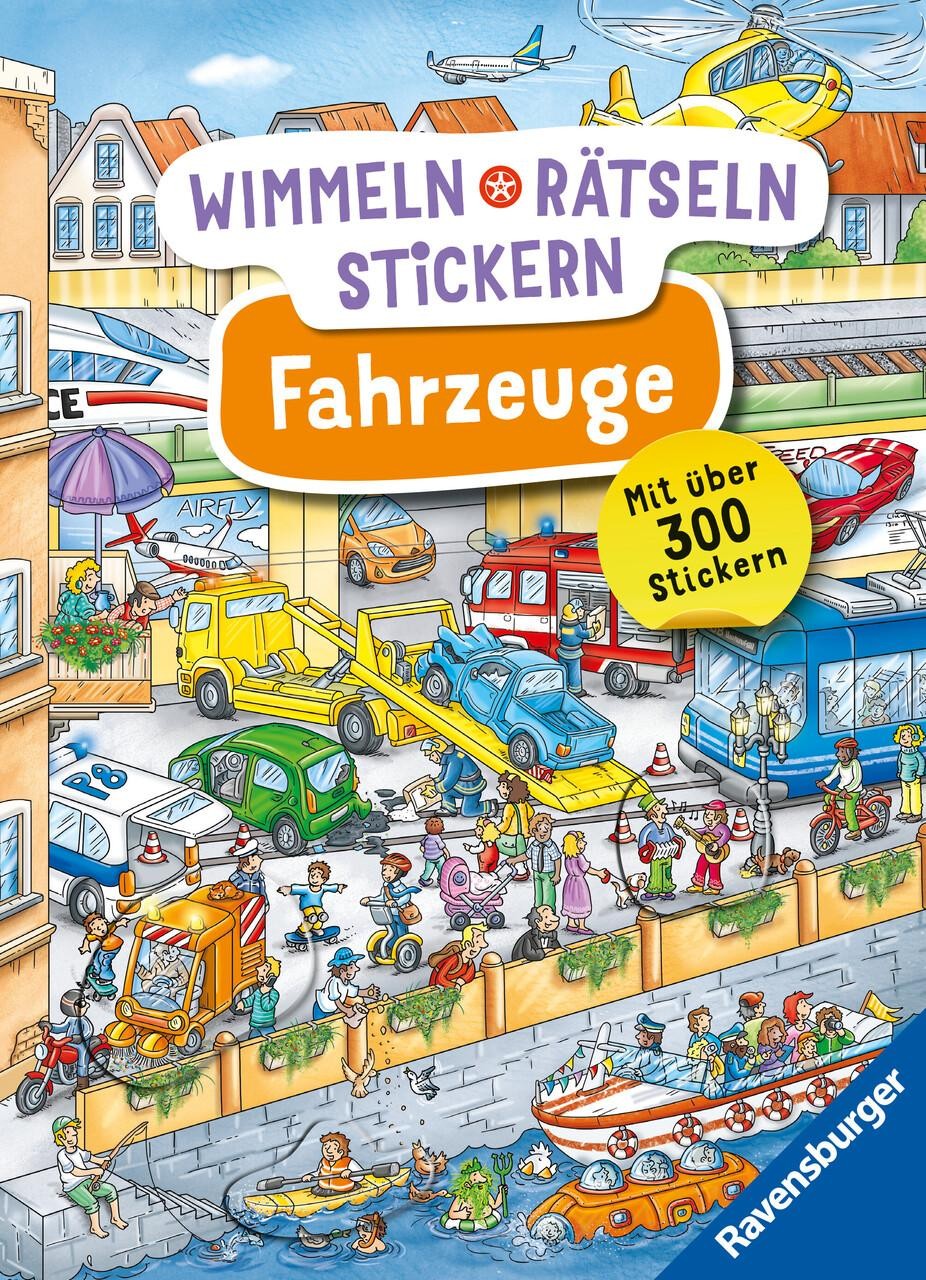 Wimmeln, Rätseln, Stickern: Fahrzeuge Stefan Lohr