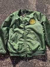 Vintage Jackson Michigan Public Utility Construction Jacket Distressed