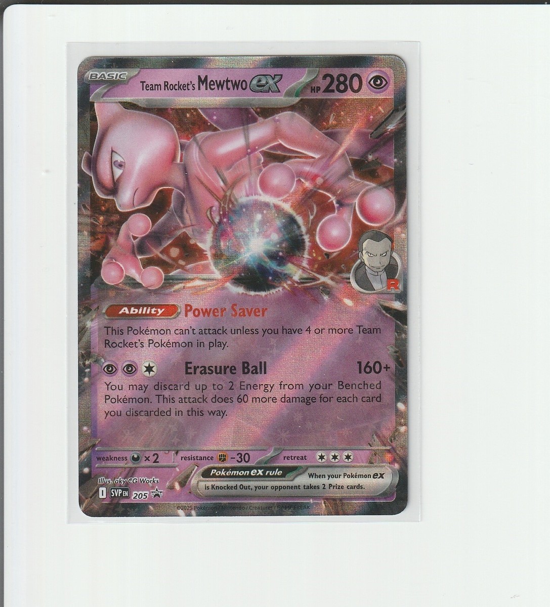 Team Rocket's Mewtwo ex 205 Sv: Scarlet & Violet Promo Cards