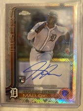 Justyn-Henry Malloy Rookie Auto Detroit Tigers 2025 Topps Chrome Logofractor RC