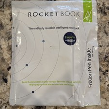 ROCKETBOOK FUSION Smart Reusable Notebook, Ltr Size, incl FriXion pen