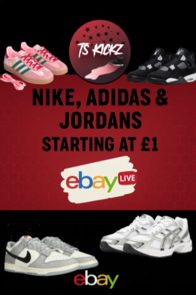99p START AUCTIONS! - BRAND NEW NIKE & ADIDAS SNEAKERS!