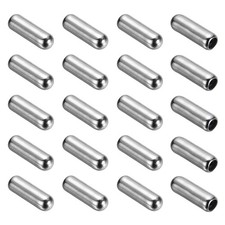 20 Pcs Pin End Caps Brooch Pin Stick Backing Brass Lapel End Pins, White
