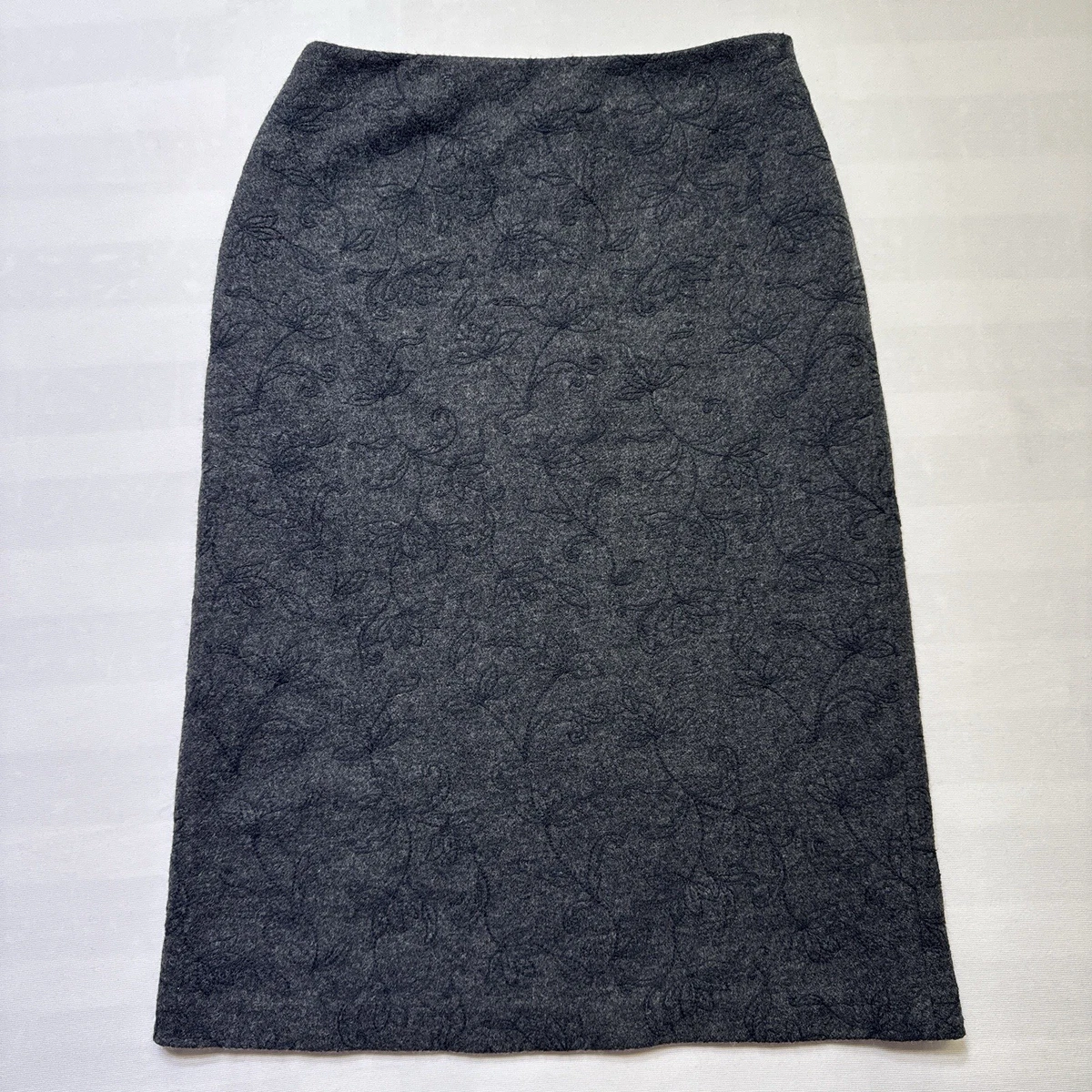 Jupe Brooks Brothers - Coupe A-Line - Taille 10 - Laine Noire - Très Bon état