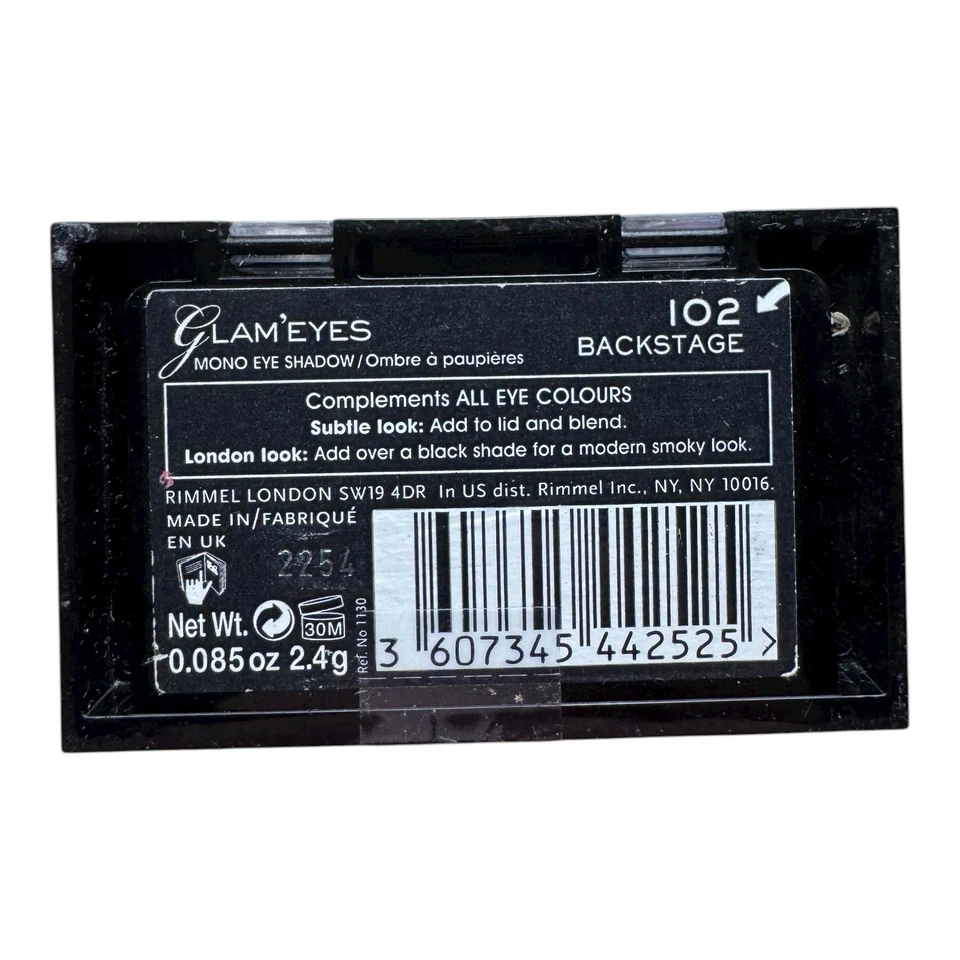 Rimmel London Blush Lot 3 + Eyeshadow 102 Backstage Made in England - Image 3 of 4