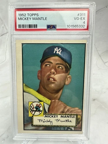 1952 Topps #311 Mickey Mantle Yankees RC HOF MINT PSA 4 - VG/EX *UNDERGRADED*